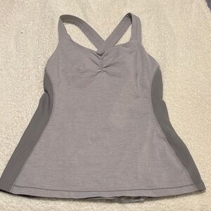 Lululemon Athletica Light Gray Tank Top